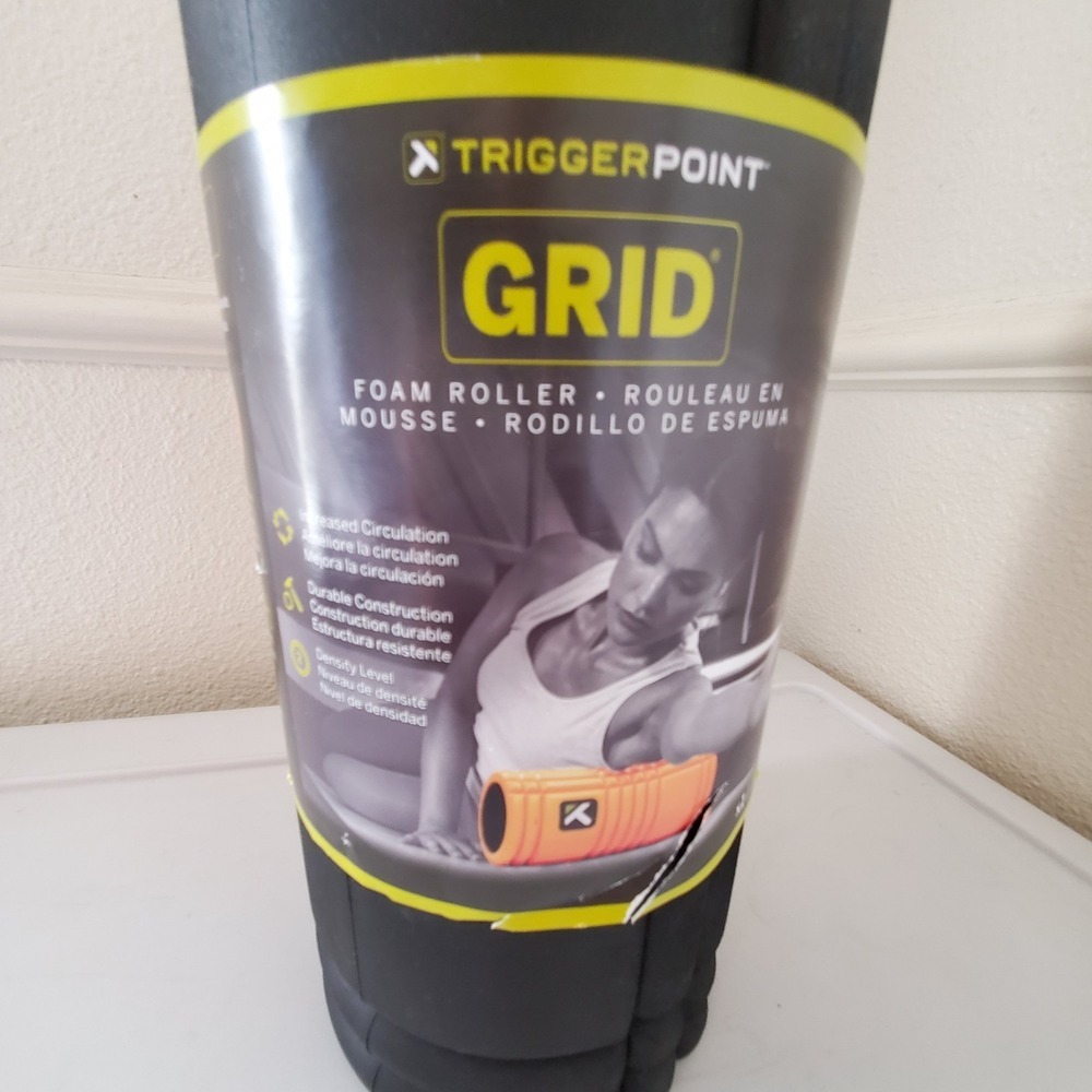 New TriggerPoint GRID Foam Roller Black Muscle Massage Therapy Fitness